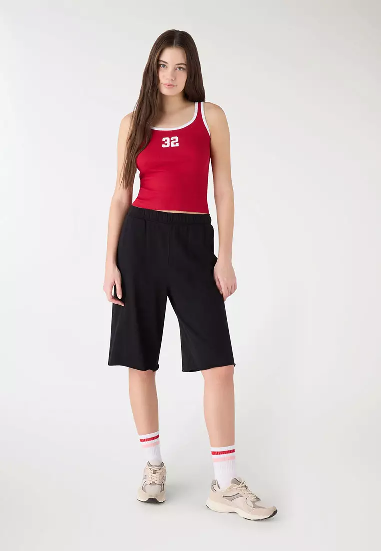 Women's Constracting Trim Tank Top