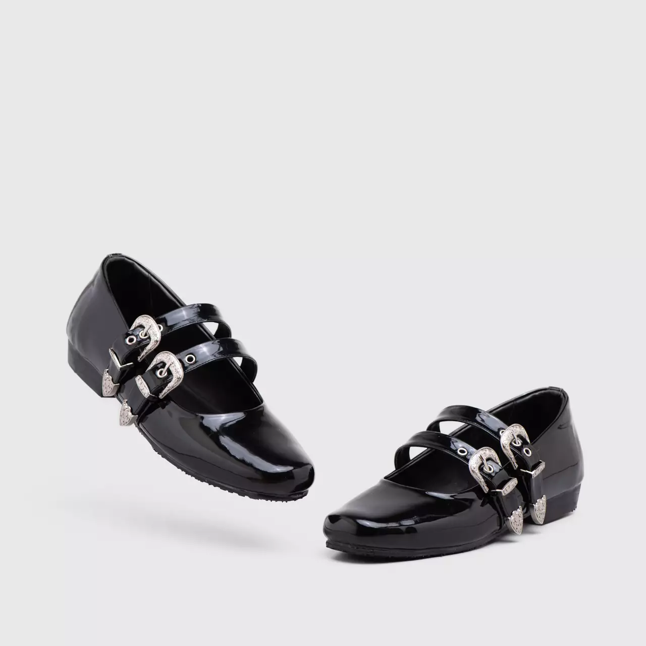 Baleva Flat Shoes Pantera Black