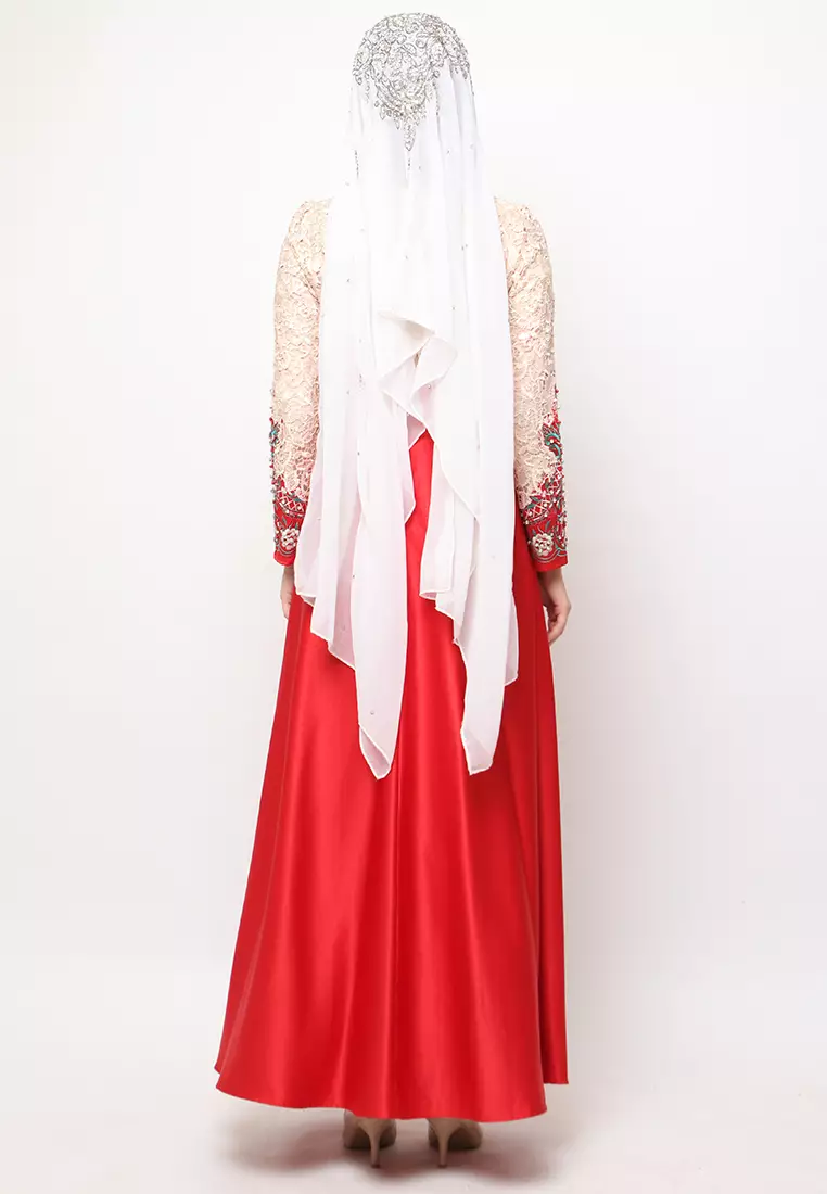 Bibiq Gamis Brokat Satin