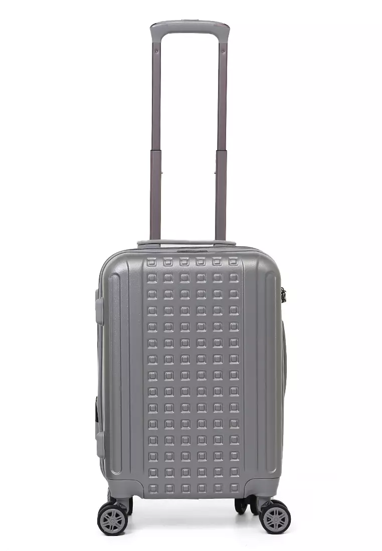 Carlton Koper Hardcase TSA Lock Unisex Size 20 Inch Suitcase Large Compartment Expander Zipper Material Polycarbonate ORIGINAL - Gray