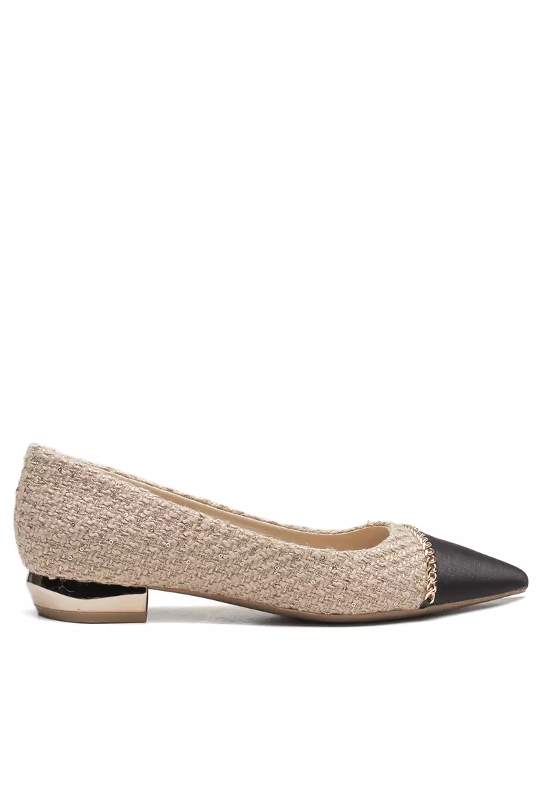 Discount on Twenty Eight Shoes  shoes - SKU: 2.5cm Color Matching Tweed Pumps If2219