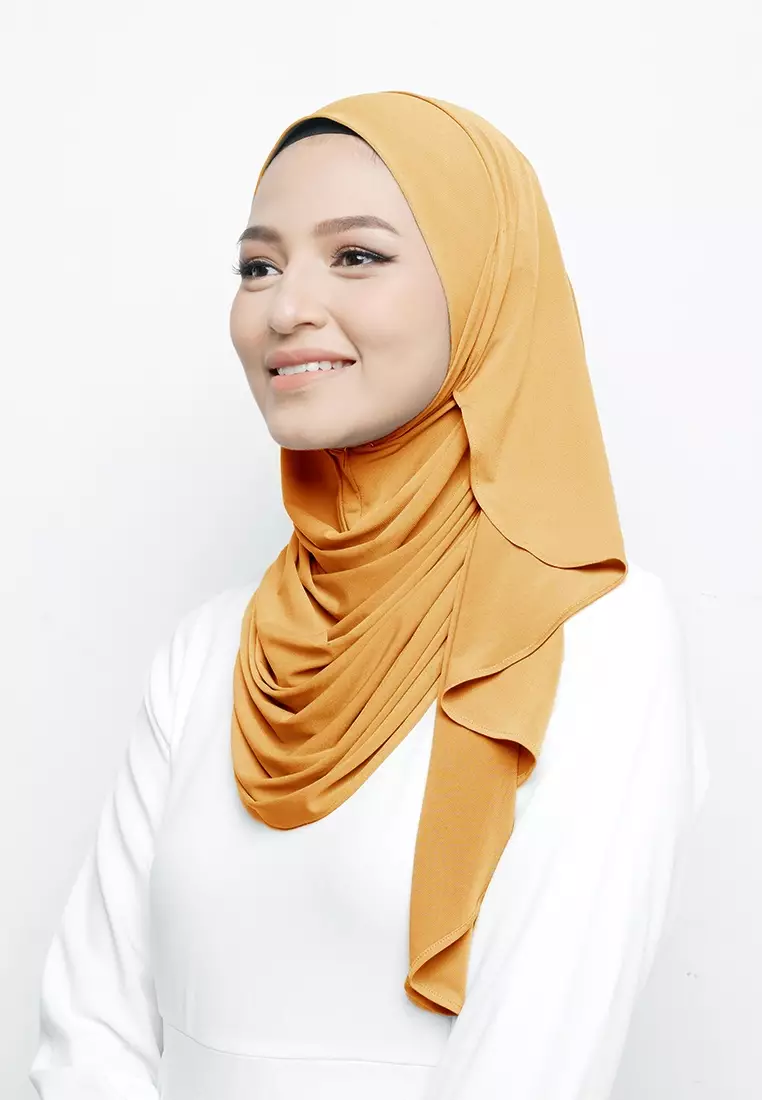 HIJAB INSTAN NAYA - MUSTARD