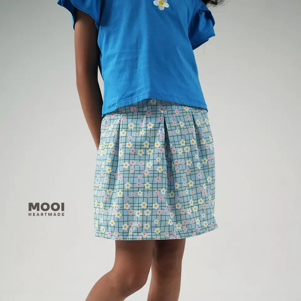 Mooi Setelan Anak Perempuan Ella Skort Set - Magenta