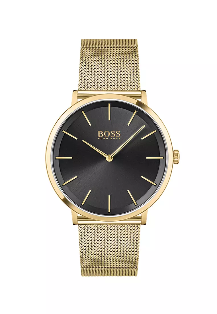 Mens black hugo sales boss watch