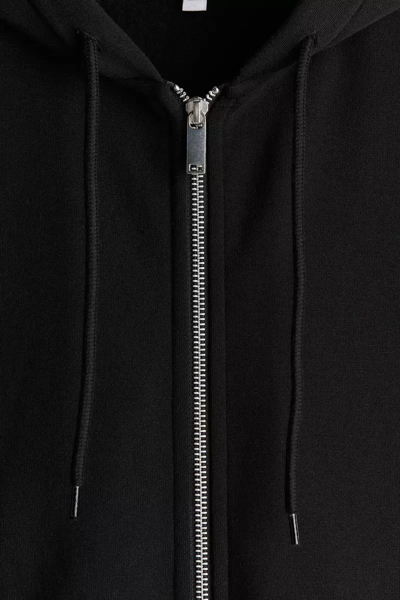 Oversized zip-through hoodie