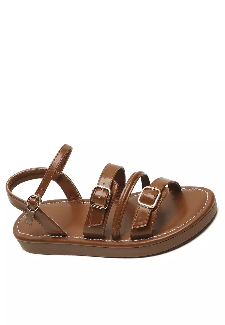 Discount on Twenty Eight Shoes  shoes - SKU: Buckle Strap Flat Sandals Ww020-1