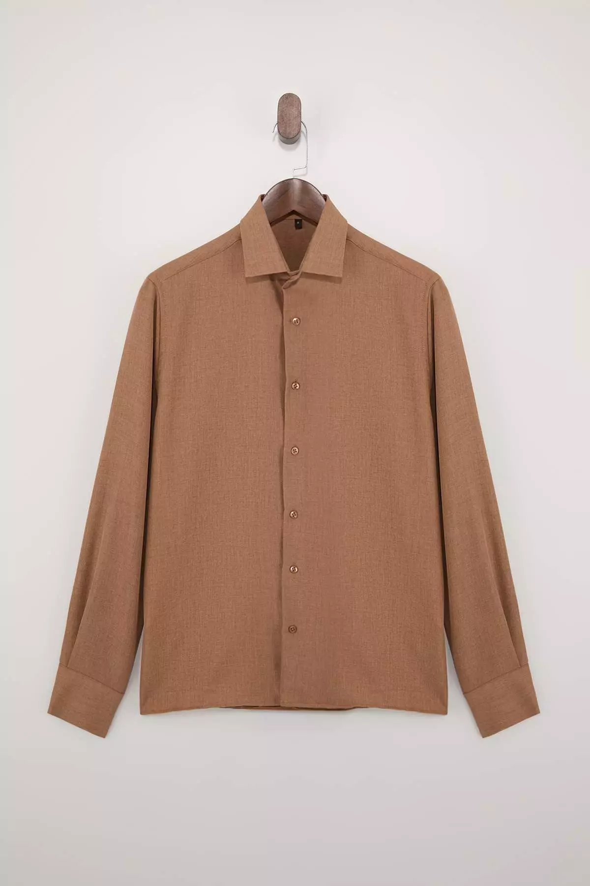Vizon Regular Fit Linen Look Seasonal Men'S Woven Shirt Tmnss26Go00007
