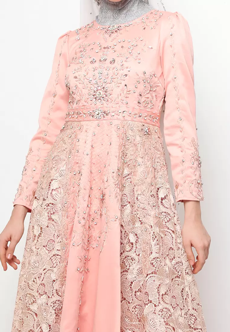 Bibiq Gamis Brokat Satin