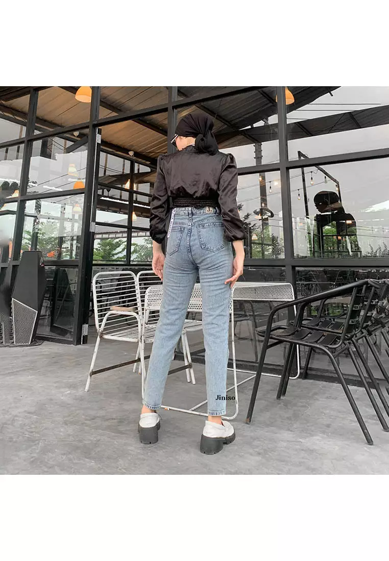 Highwaist Boyfriend Jeans 029 FEEL GOOD