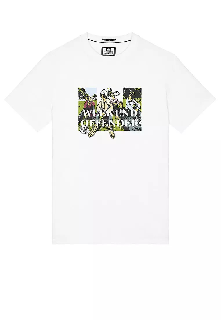 MENS WHITE HYMNS GRAPHIC TEE