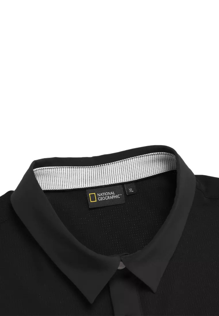 Men's SOLID Airdot Stretch Polo Shirt