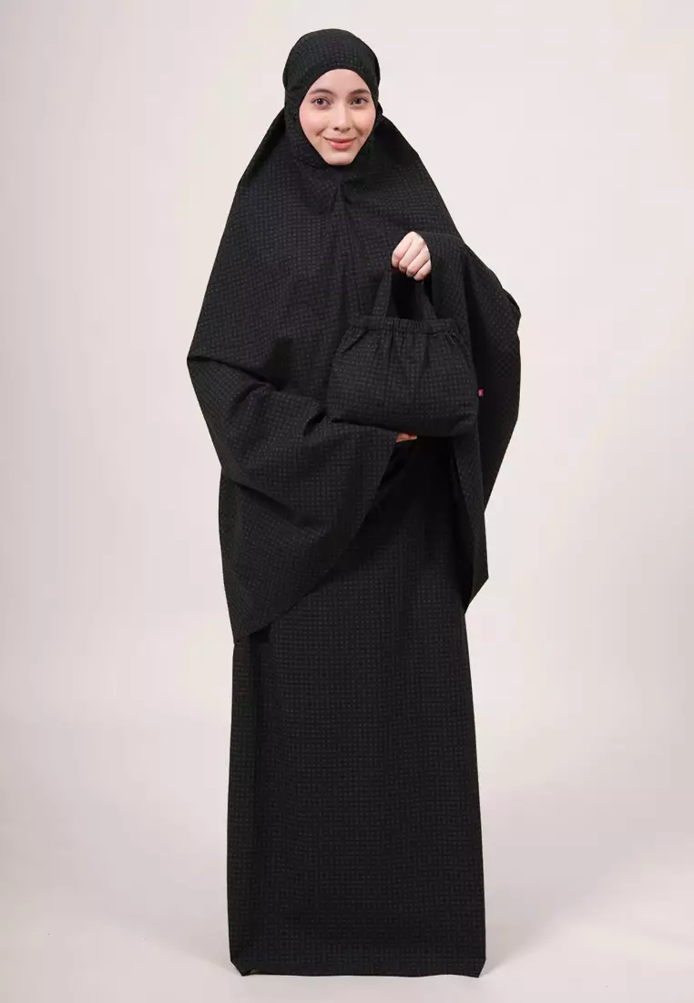 Siti Khadijah Telekung Deco Madiya in Black