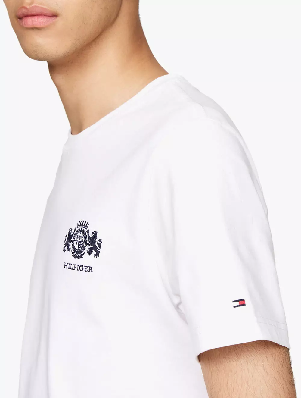Tommy Hilfiger - Logo Embroidery T-Shirt - White - White