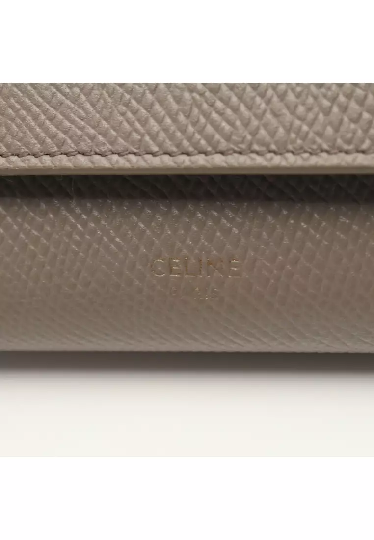 Leather wallet Celine Green in Leather - 34276703