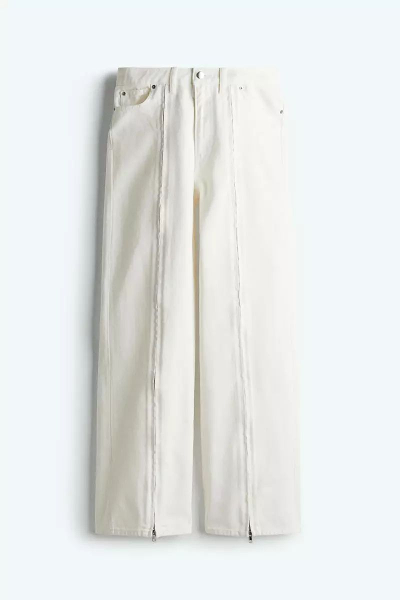 Buy H&M Zip-front jeans 2026 Online | ZALORA