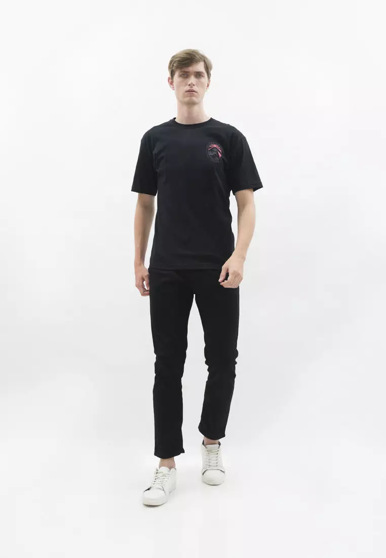 Kaos hitam t shirt polos houseofcuff motif Surfing READY HINGGA 4XL