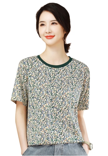A-IN GIRLS multi Vintage Floral Round Neck T-Shirt 98952AA4D84D55GS_1