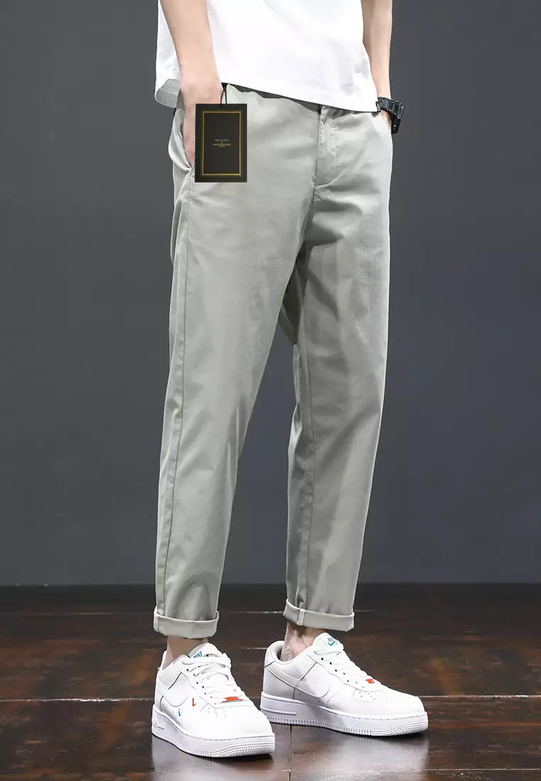 Ice Silk Feeling Cropped Pants AY-L808