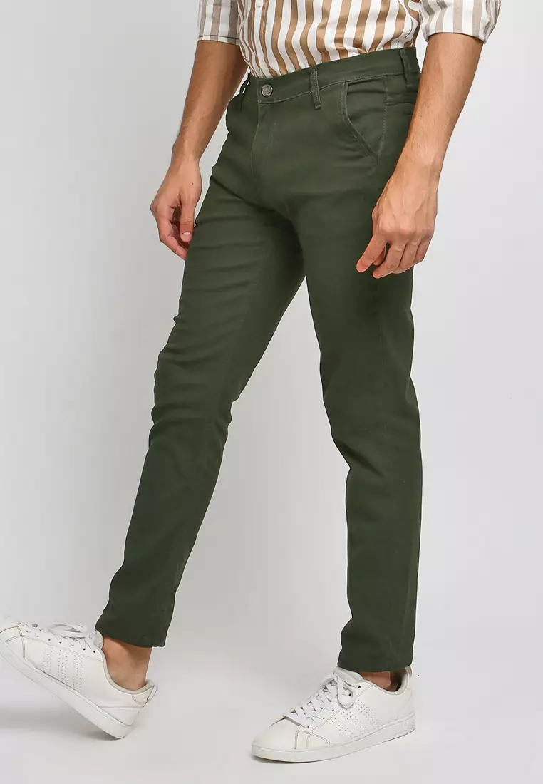 Slim Fit Chino Dark Army