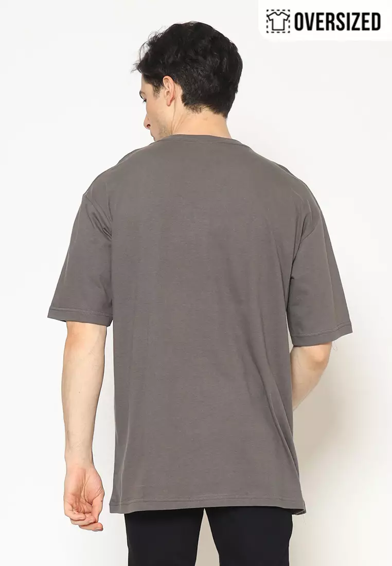 POLICE T-Shirt Cotton Oversized Pria 2079260061