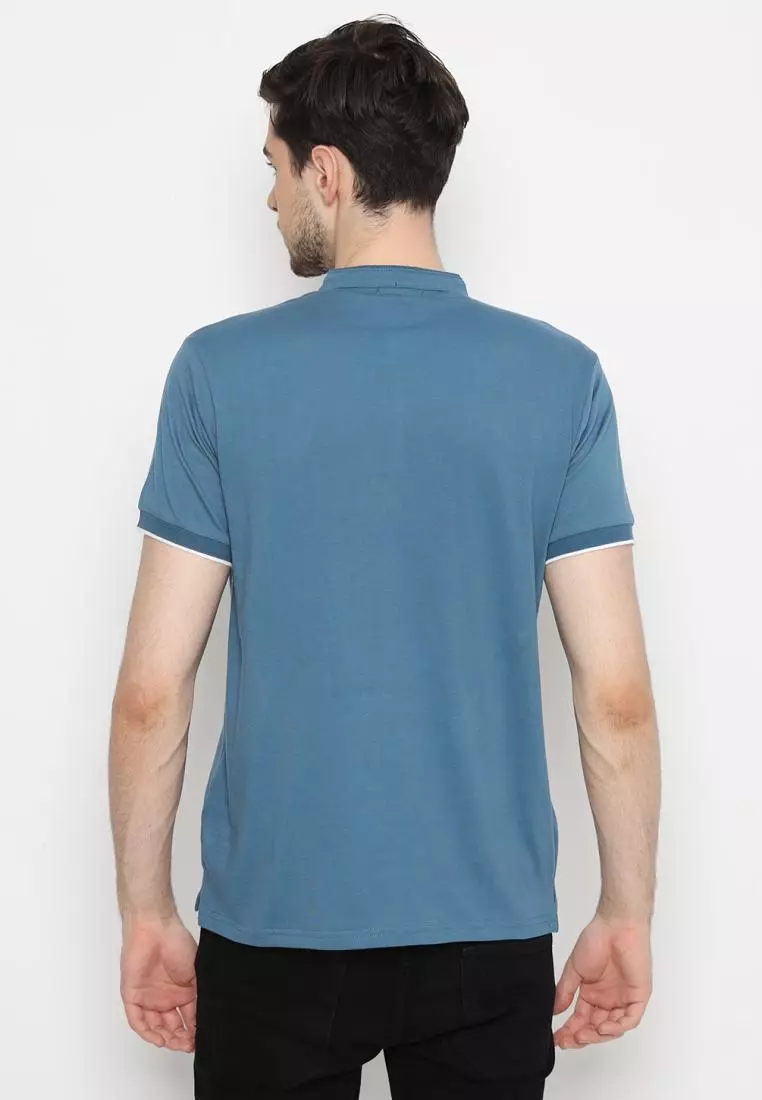 Matsuda Kaos Polos 20s Kragh Shanghai Pria Nakatsu