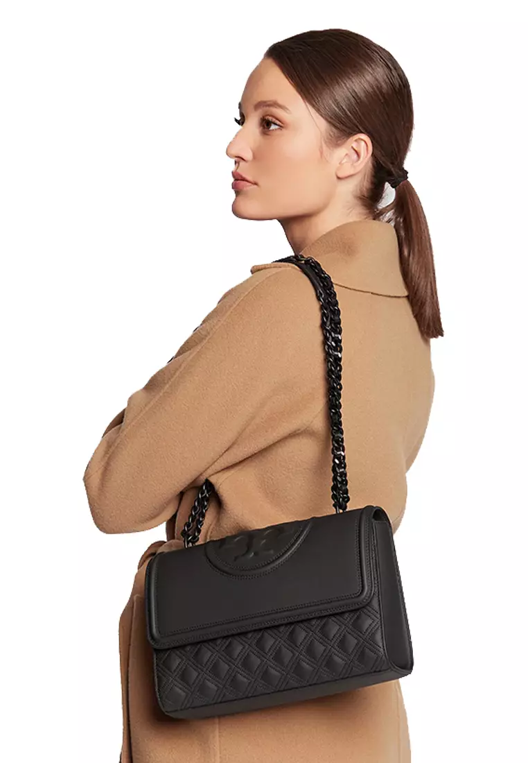 Burch Purse Tory Burch Small Fleming Matte Black Matte Small Tory
