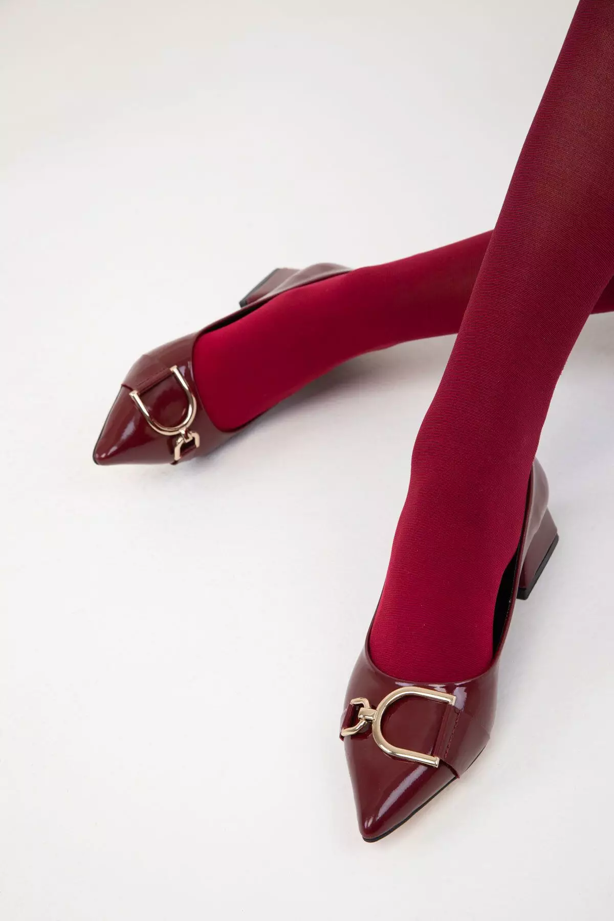 Discount on Soho  shoes - SKU: Asymmetric Buckle Low Chunk Heels