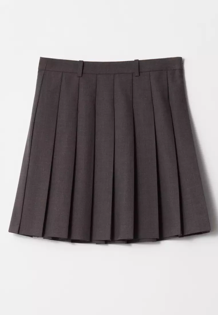 Pleated Mini Skirt