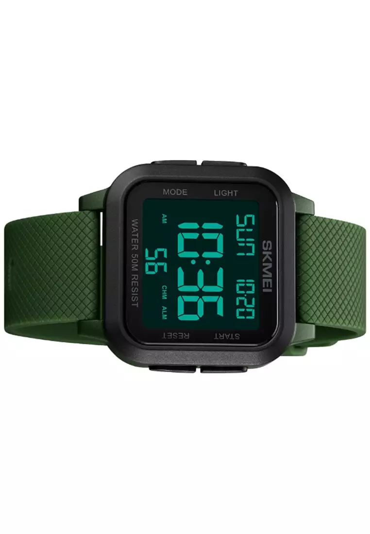 Jam Tangan Digital Pria Waterproof Many Function Strap Tali Material Silicone GN90 ORIGINAL