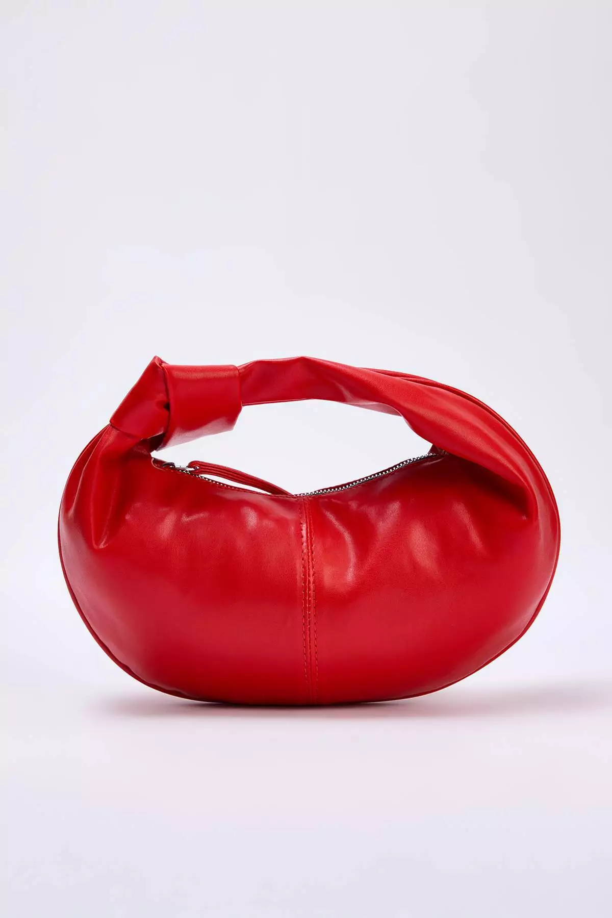 Red Women'S Mini Size Oval Shoulder Bag Takss25Oc00068