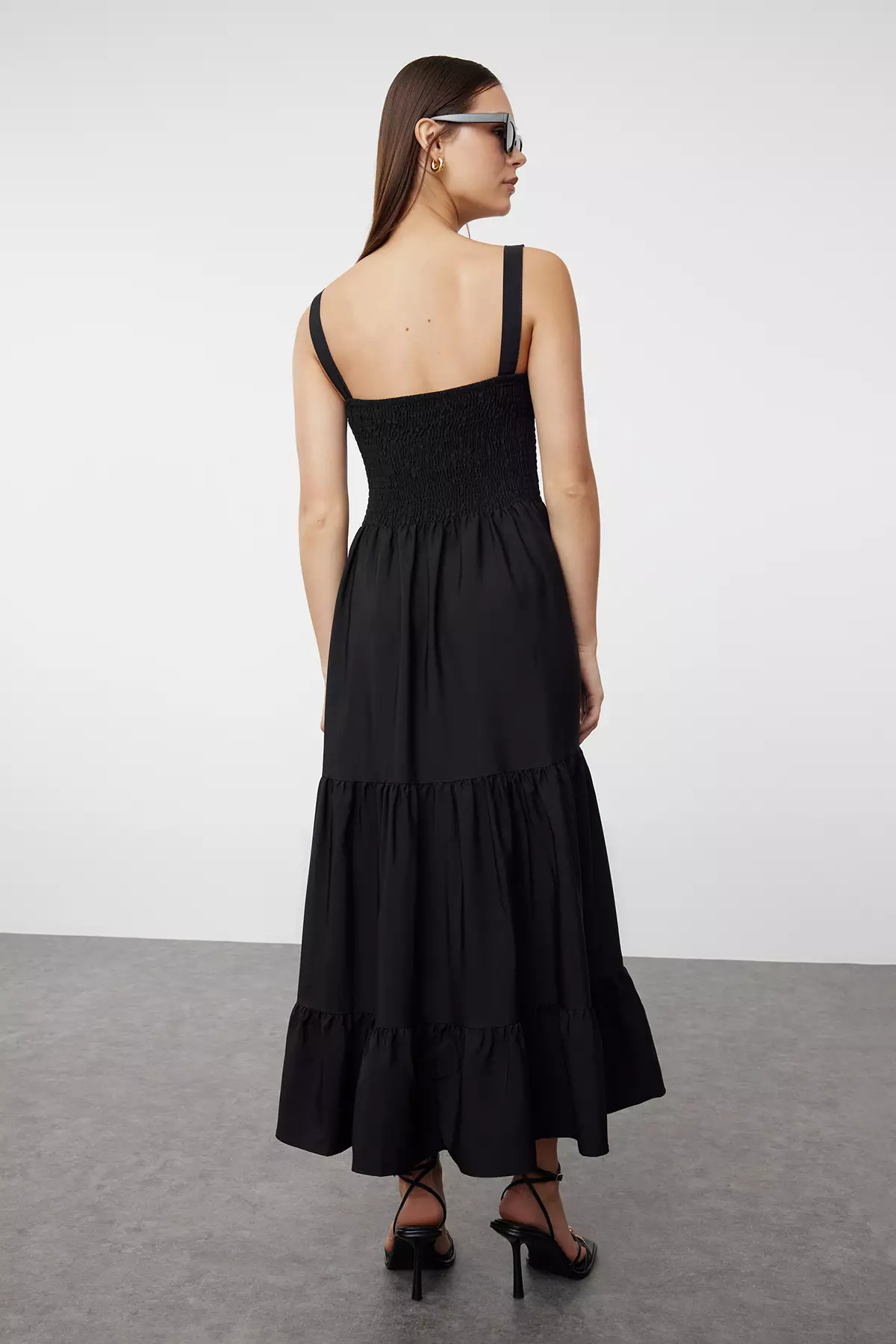 Square Neck Midi Dress