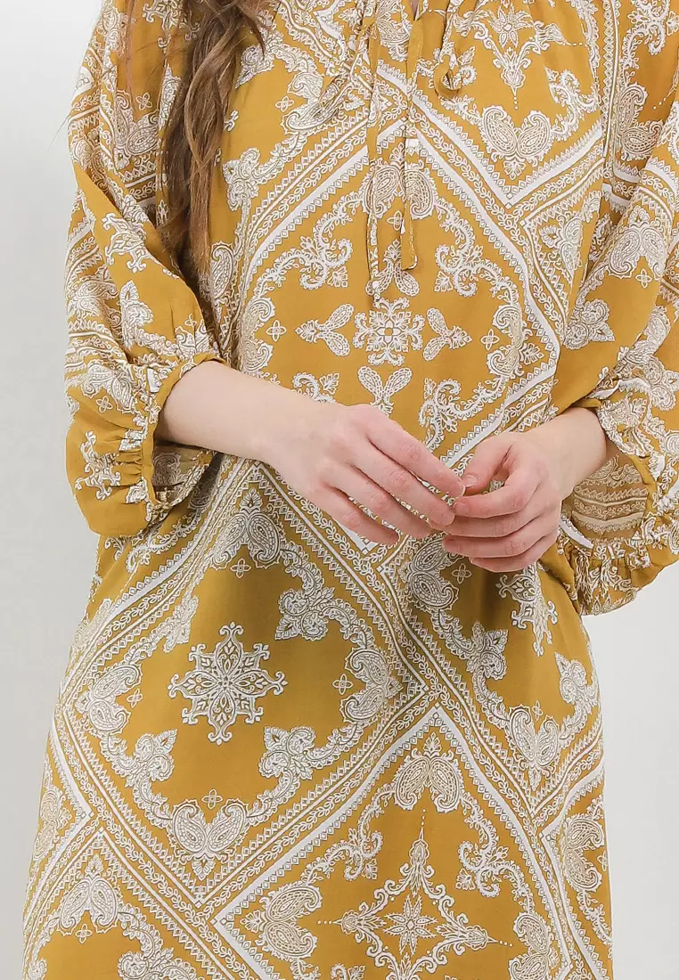 Paisley Print Maxi Dress