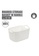 HOUZE white HOUZE - Braided Storage Basket with Handle (Medium: 29x22.5x16.5cm) 03363HL172B6DCGS_3