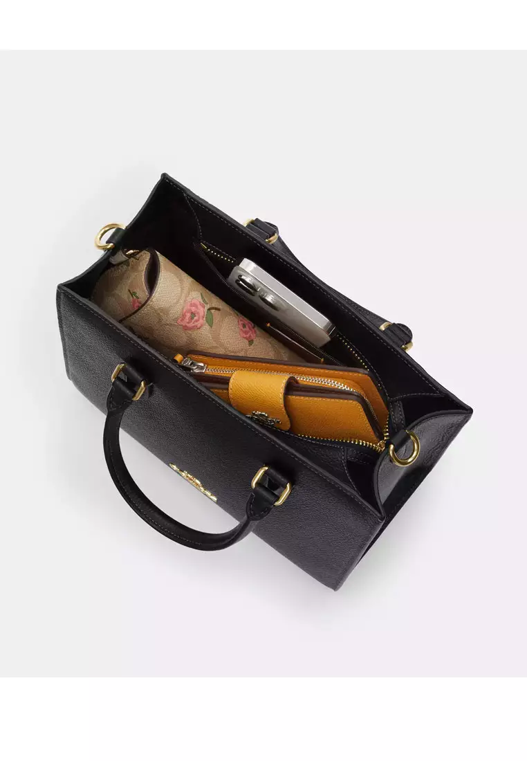 Maggie Small Tote Bag In Blocked Signature Canvas