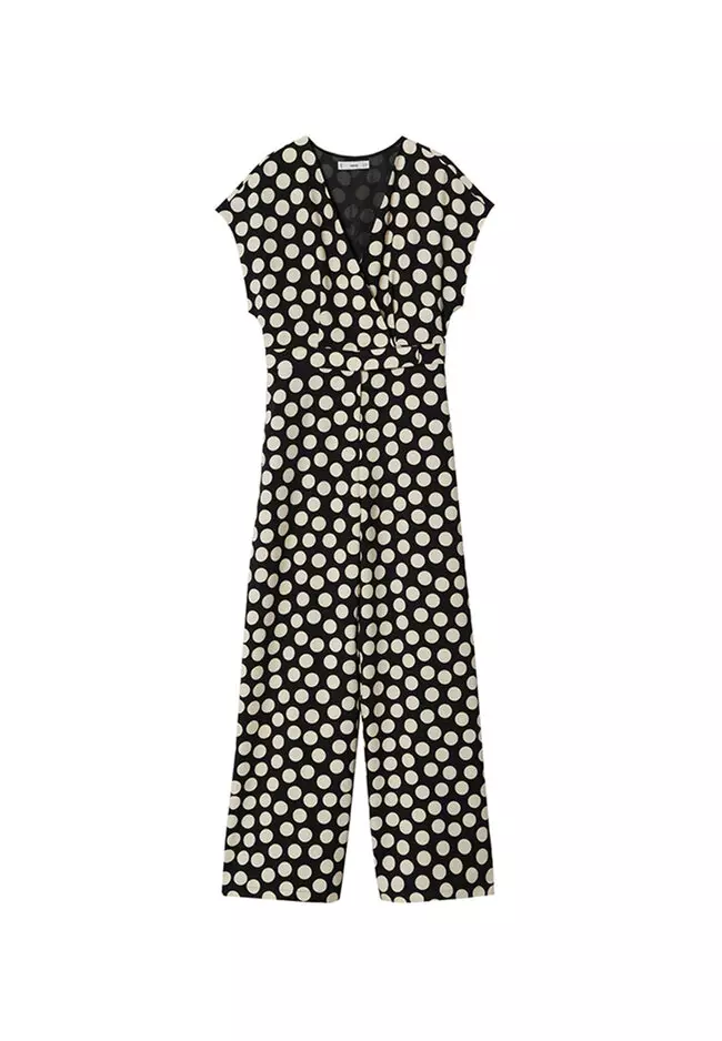 Buy Mango Polka Dot Print Jumpsuit 2024 Online ZALORA Philippines   Mango 7723 2997332 5 