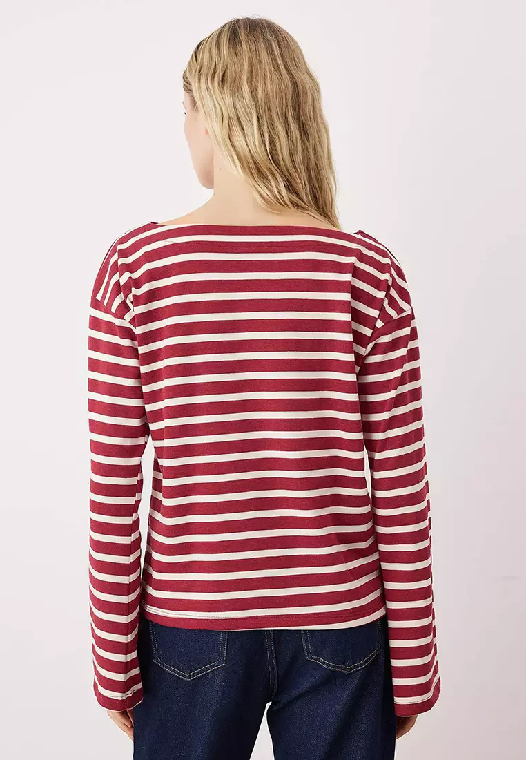 Stripe Long Sleeves Top