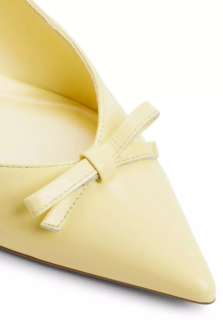 Luxuriant Slingback Kitten Heels