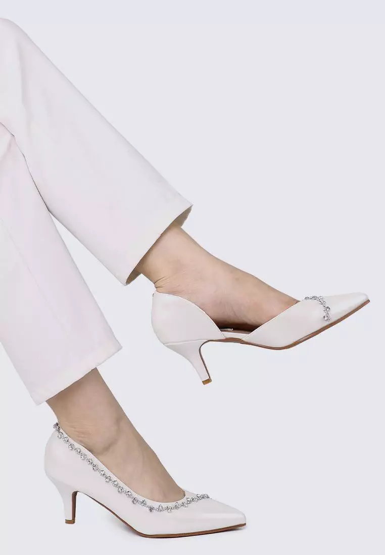 Dahlia Comfy Pumps In Ivory