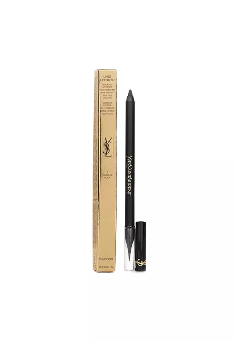 YVES SAINT LAURENT - Lines Liberated Waterproof Eye Pencil - # 01 Unbridled Black 1.2g