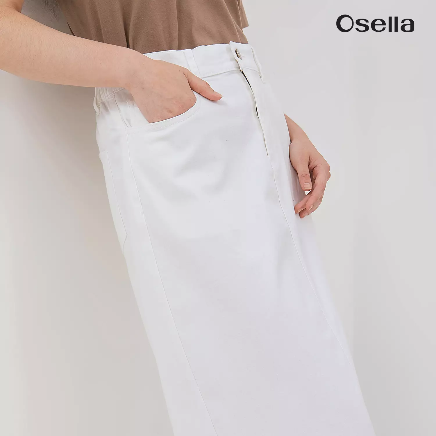 Osella Melvie Straight Fit Skirt 2187500801  | Rok Denim Wanita