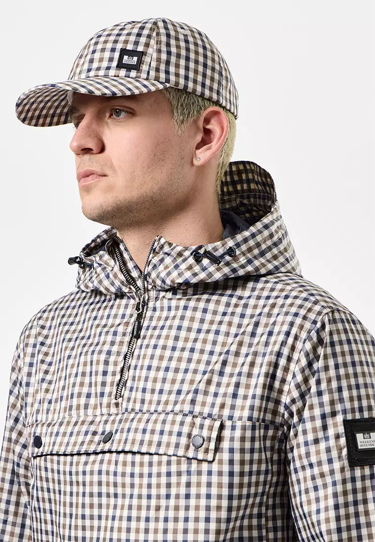 Mens Mid House Check Clay Check Baseball Cap