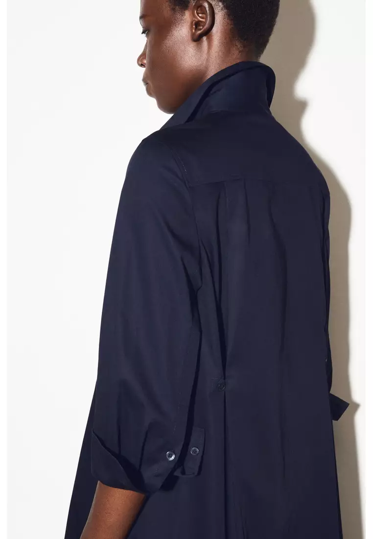 VOLUMINOUS MAXI SHIRT DRESS