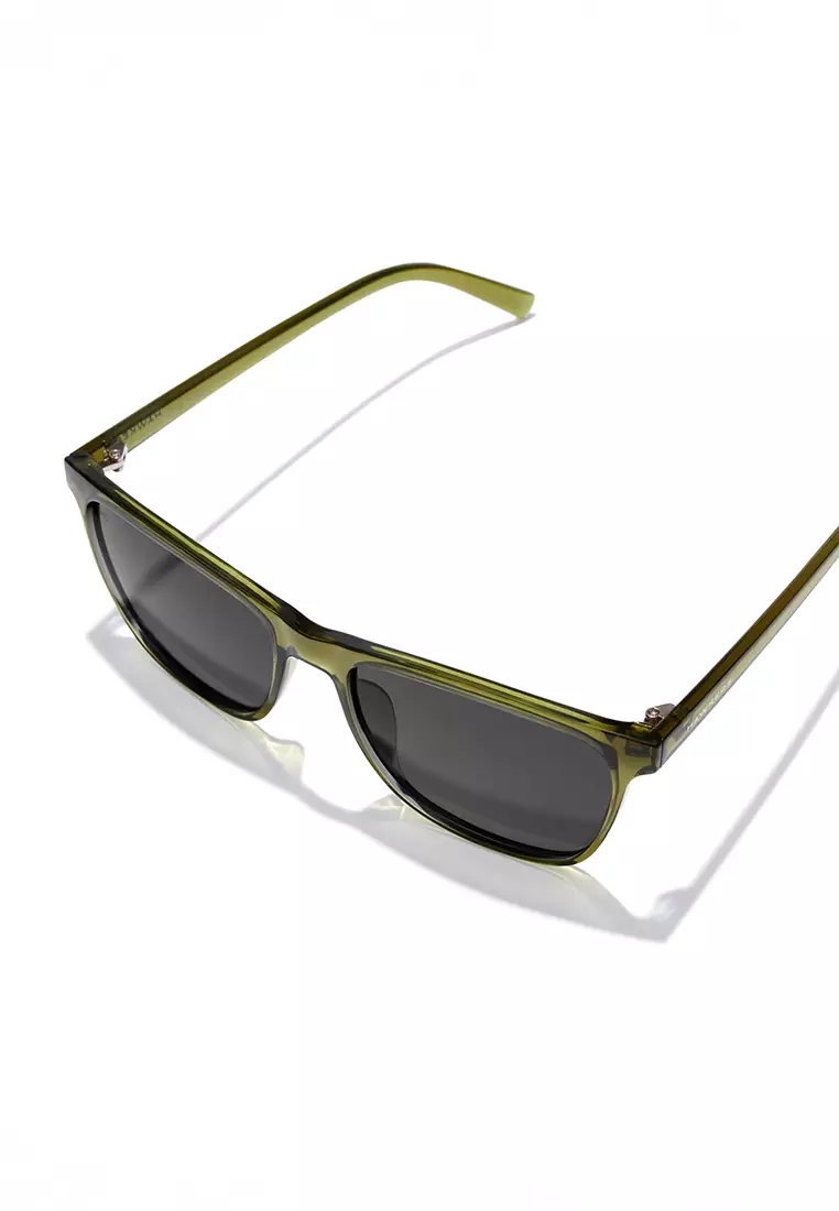 Wave - Polarized Green Dark Sunglasses for Men and Women, Unisex. Official Product Designed in Spain