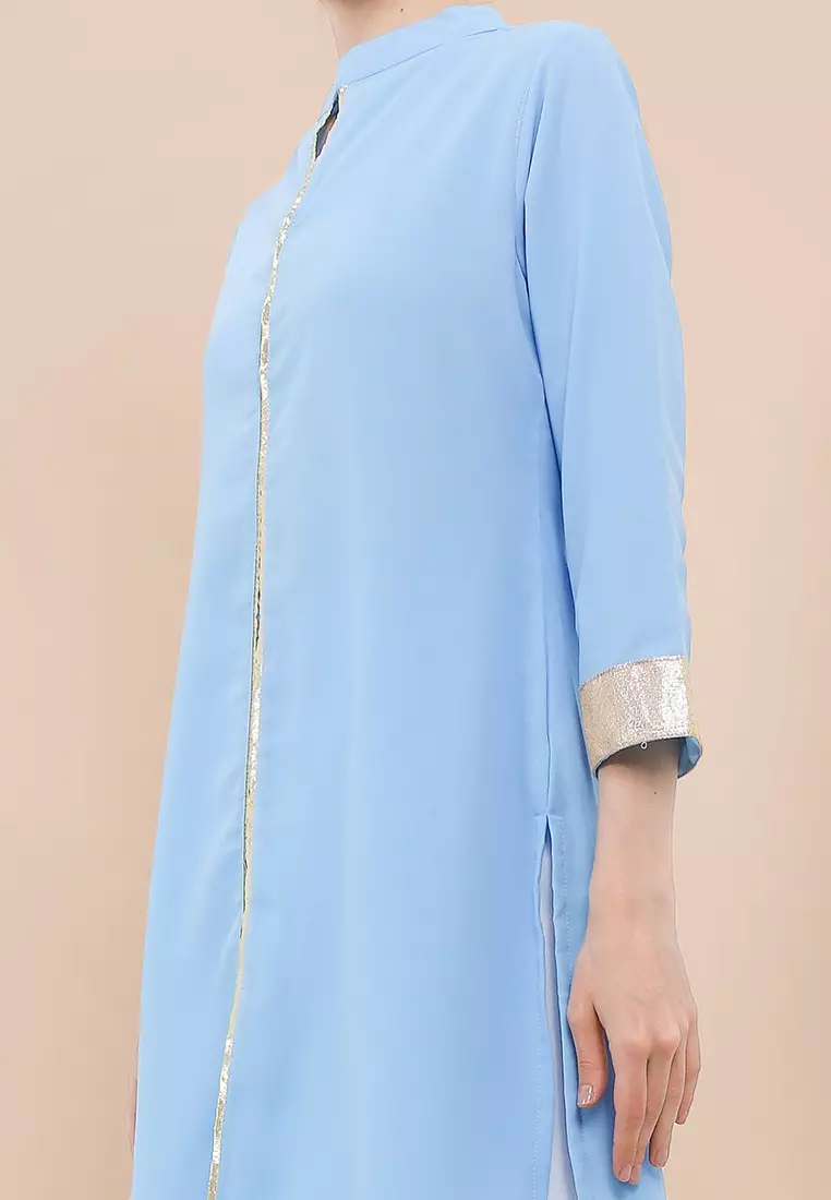 Chanira Festive Aliza Tunic-Light Blue