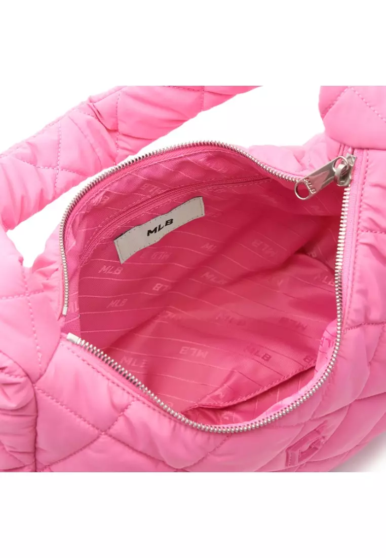 Padding Quilted M-Hobo Bag - Pink