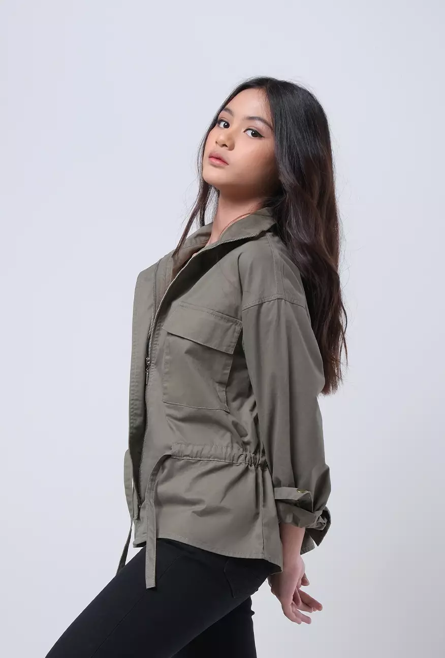 Jaket Wanita Thea Army