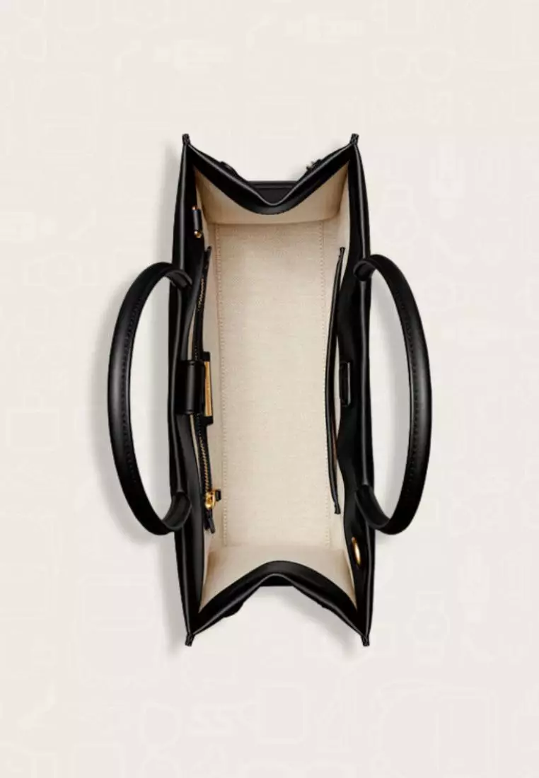Tory Burch Small Ella Bio Tote Black