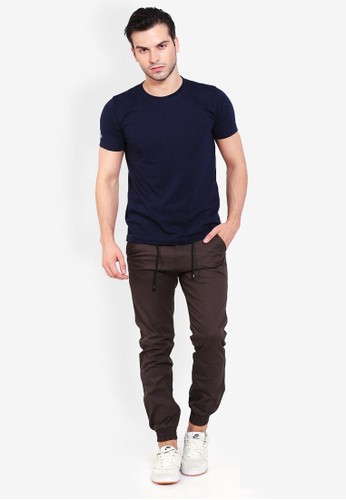 Jual Allends Maze Jogger  Dark Brown Original ZALORA 