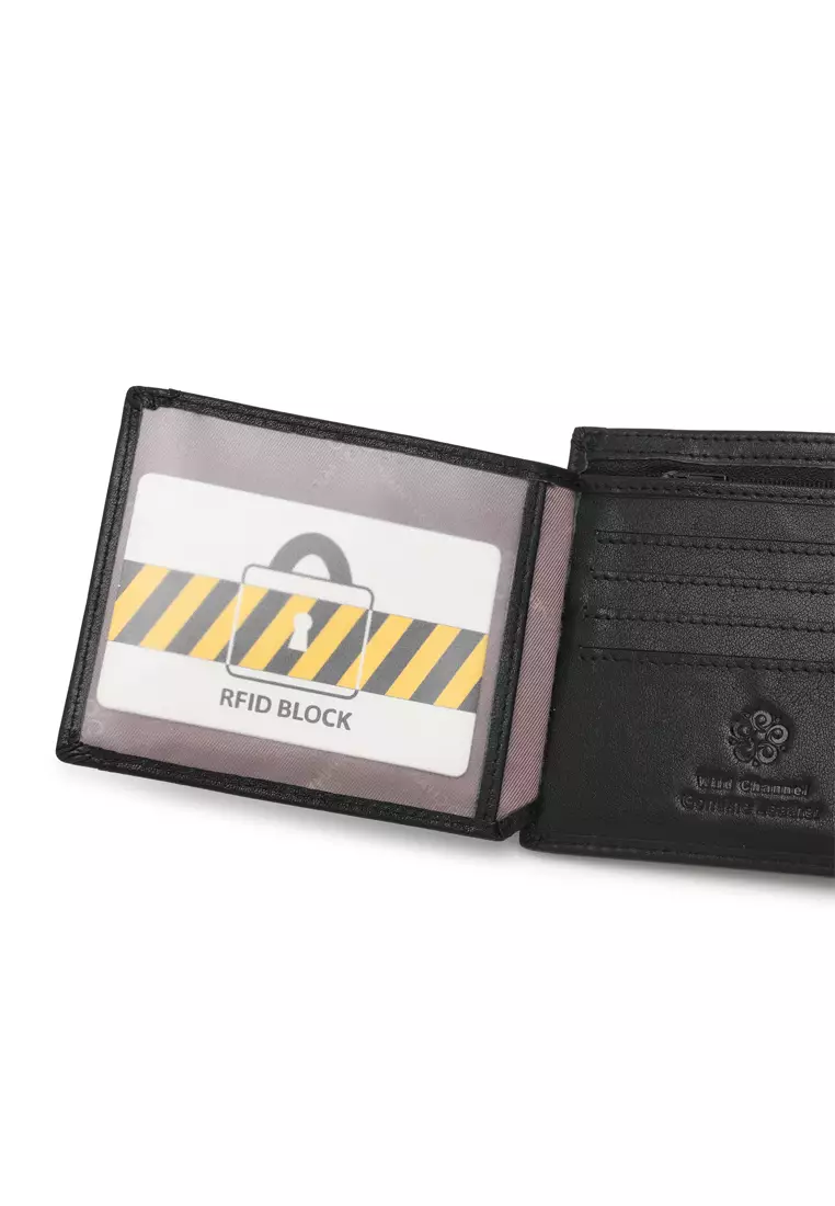 Men's Genuine Leather RFID Wallet (Dompet Pria Kulit Genuine RFID Blocking)