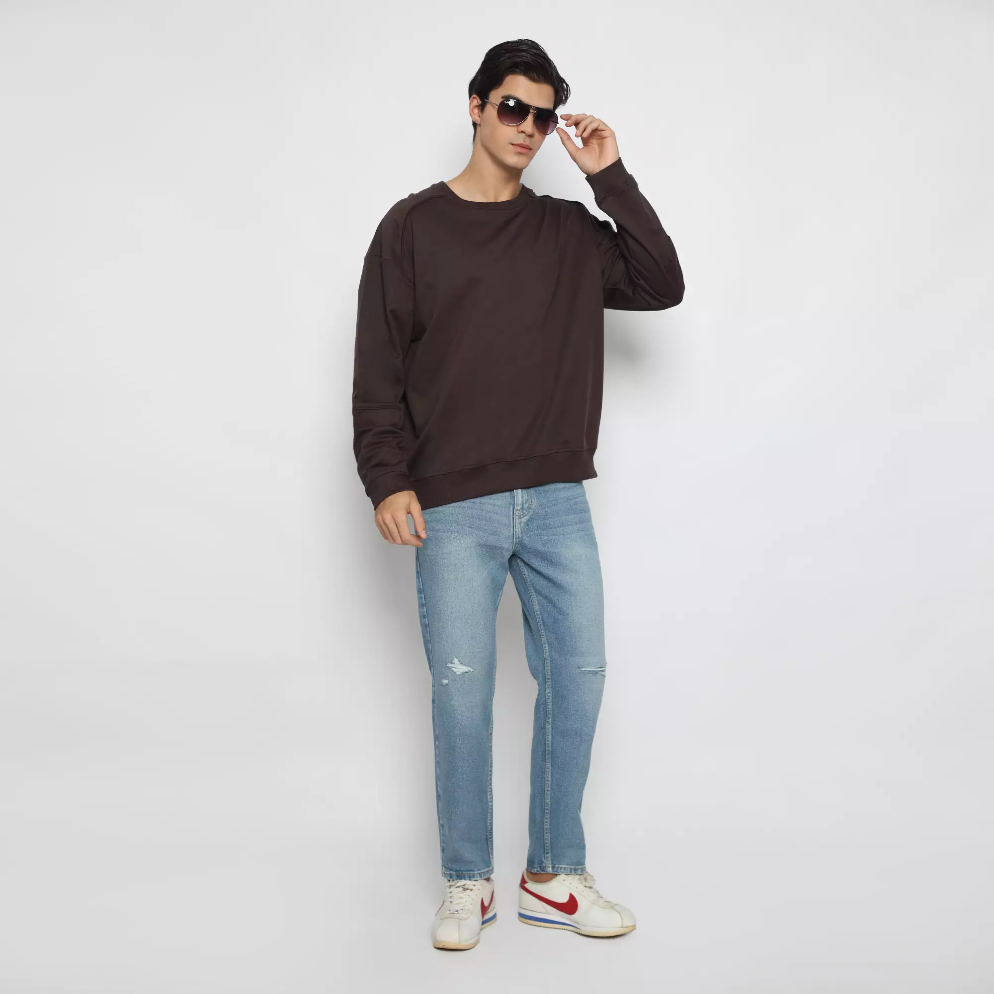 The Commuter - Lexington Crewneck Jacket - Black Coffee